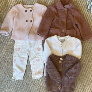 Baby girl winter lot- 12 months Janie & jack, primark, elegant baby